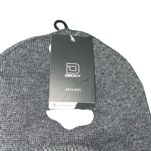 Decky 8009-HCH Jeep Watch Cap Hat Knit Heather Charcoal Gray GI Military Ski - Picture 3 of 11